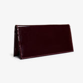 Premium Burgundy Leather Long Wallet