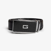 Matte Black Adjustable Buckle Belt