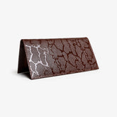Premium Brown Textured Leather Long Wallet