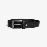 Black Metal Slider Buckle Belt