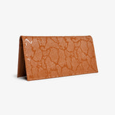 Rich Brown Embossed Textured Long Wallet