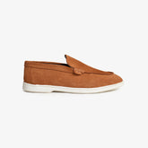 Premium Tan Suede Penny Loafers