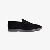 Black Leather Penny Loafers