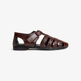 Premium Brown Leather Roman Sandals for Men