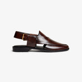 Signature Walnut Leather Peshawari Chappal for Men