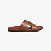 Men's Premium Leather Statement Slide Slippers